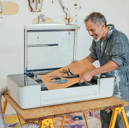 glowforge cut stainless steel