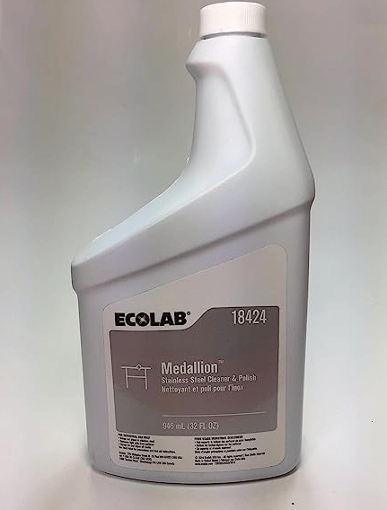 Clean and Polish Stainless Steel with Ecolab Medallion Cleaner