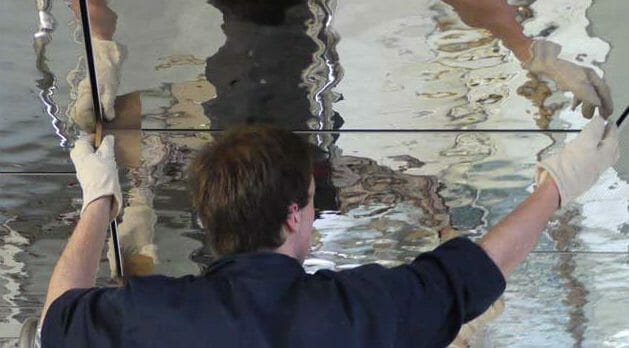 Installing Mirror Polished Stainless Steel Sheets