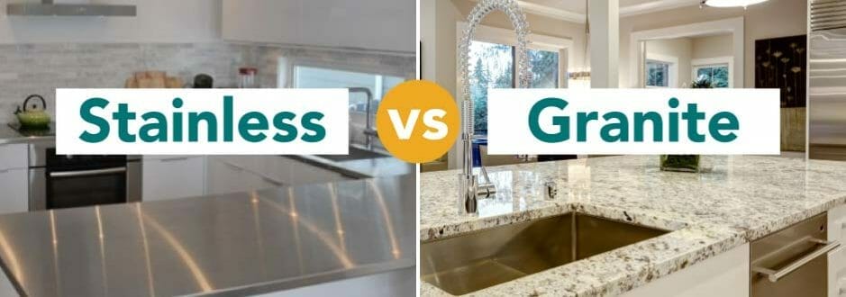 Maintenance Stainless Steel vs Granite Countertops