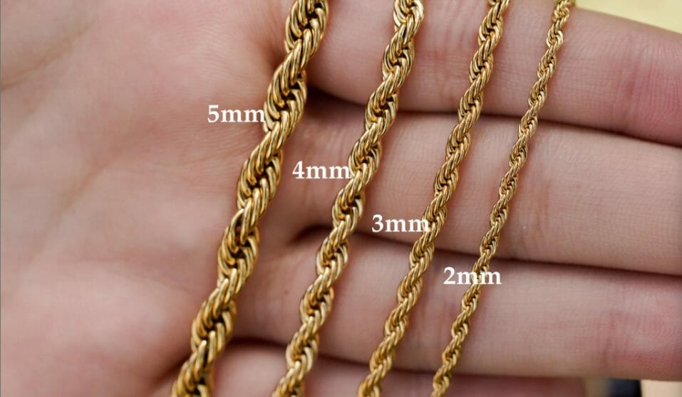 Popular Designs for 3mm Stainless Steel Rope Chains