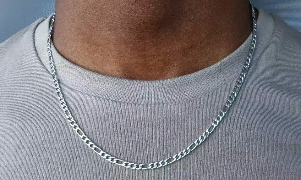 Upgrade Your Style with a Stunning Stainless Steel Figaro Chain Necklace