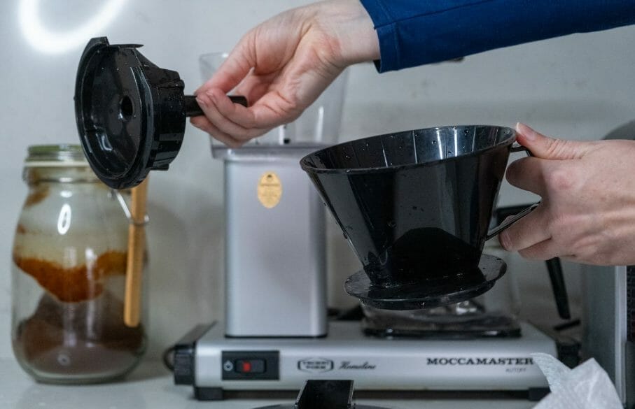 Clean the Exterior of the Coffee Pot