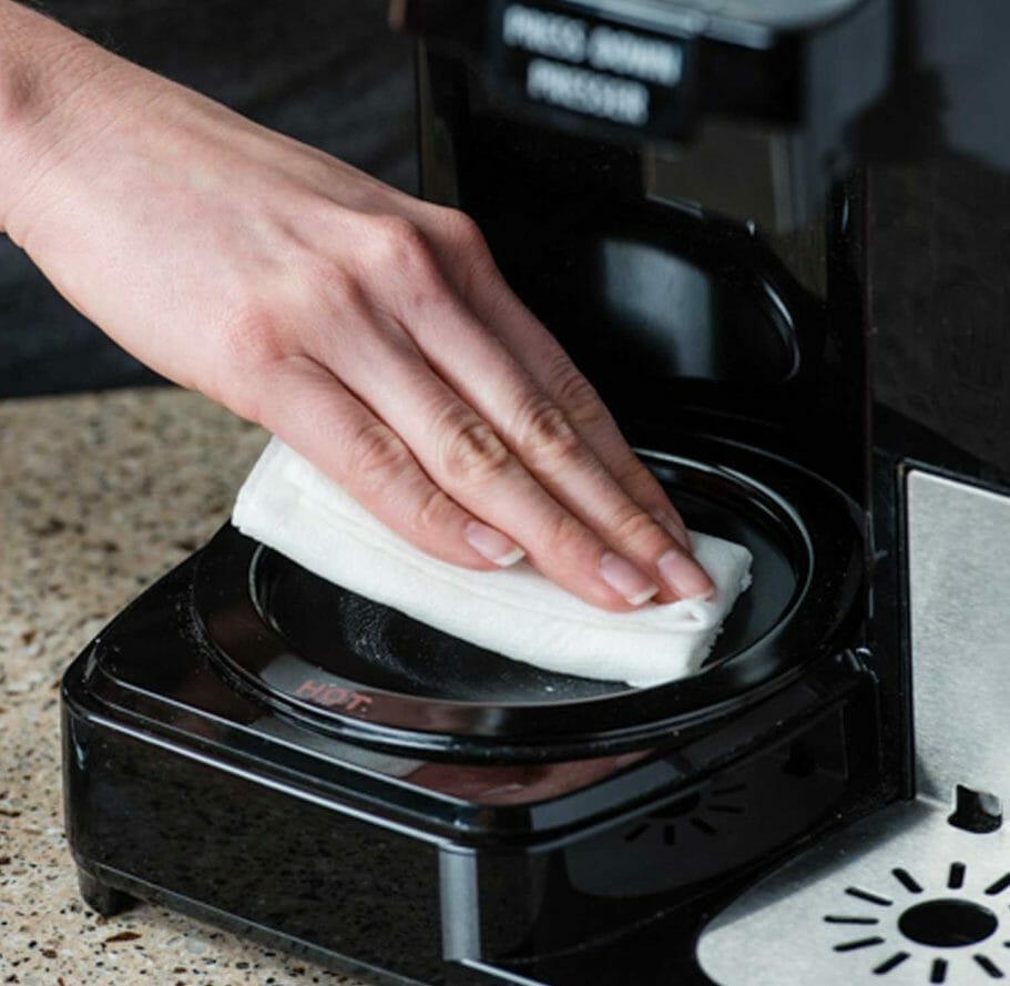Cleaning and Maintenance of a Coffee Maker with a Stainless Steel Warming Plate