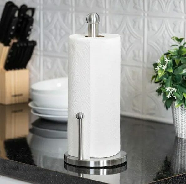 Keep Paper Towels with HoneyCanDo Stainless Steel Holder