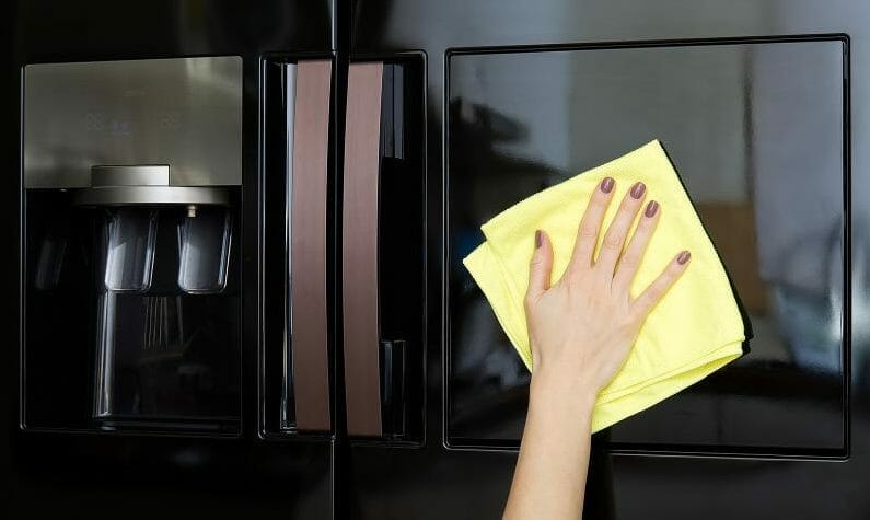 Drying and Polishing Black Stainless Steel
