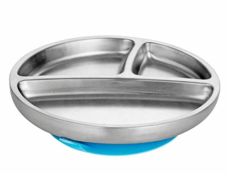 Durable Stainless Steel Suction Plate Perfect for Mess-Free Meals