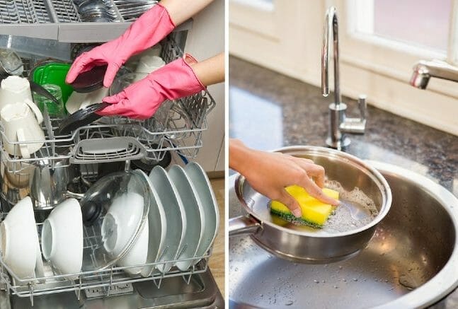 Handwashing vs. Dishwasher Cleaning