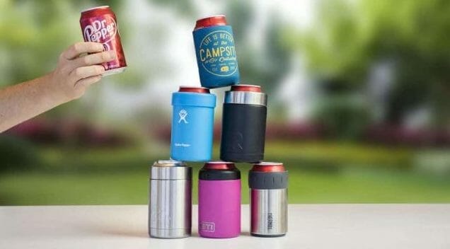 Keep Your Drinks Cold with Stylish Stainless Steel Can Coolers