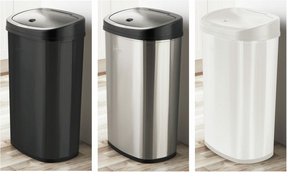 Mainstays Motion Sensor Trash Can 13.2 Gal Stainless Steel