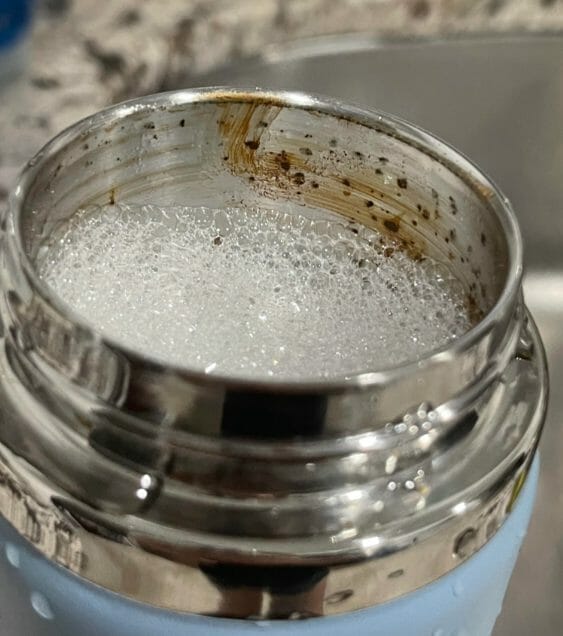 Signs of Mold in a Stainless Steel Water Bottle