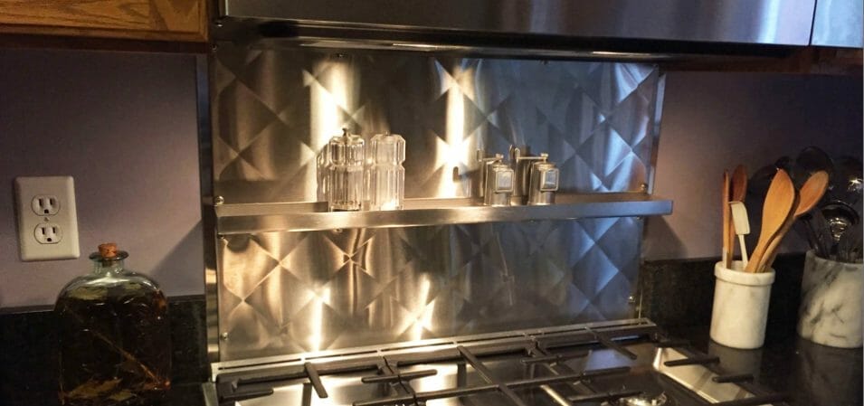 Stainless Steel Backsplash Sheets in Commercial Kitchens