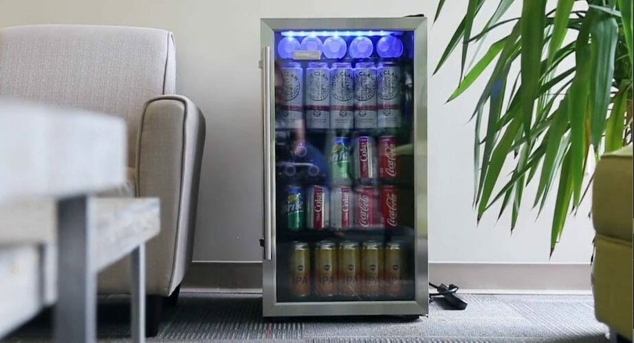 The Danby 120 Can Beverage Center Stainless Steel DBC120BLS