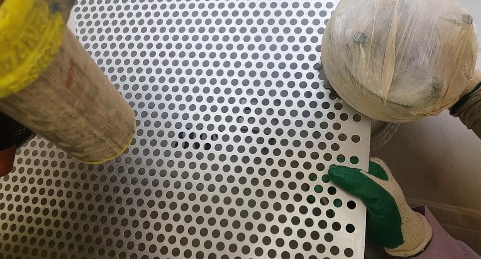Installing Stainless Steel Sheet with Holes