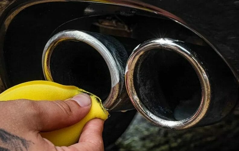 Stainless Steel Exhaust Cleaner Sparkling Results