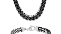 Stylish Men's Foxtail Chain Necklace & Bracelet Set Stylish Men's Foxtail Chain Necklace & Bracelet Set