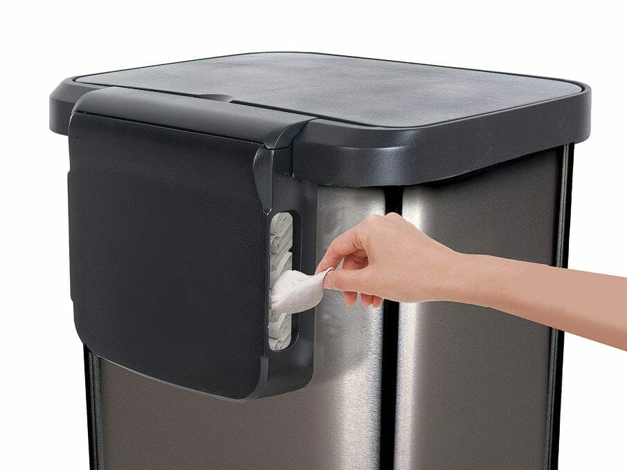 Enhance Cleanliness and Style with the Glad 20 Gallon Stainless Steel Trash Can