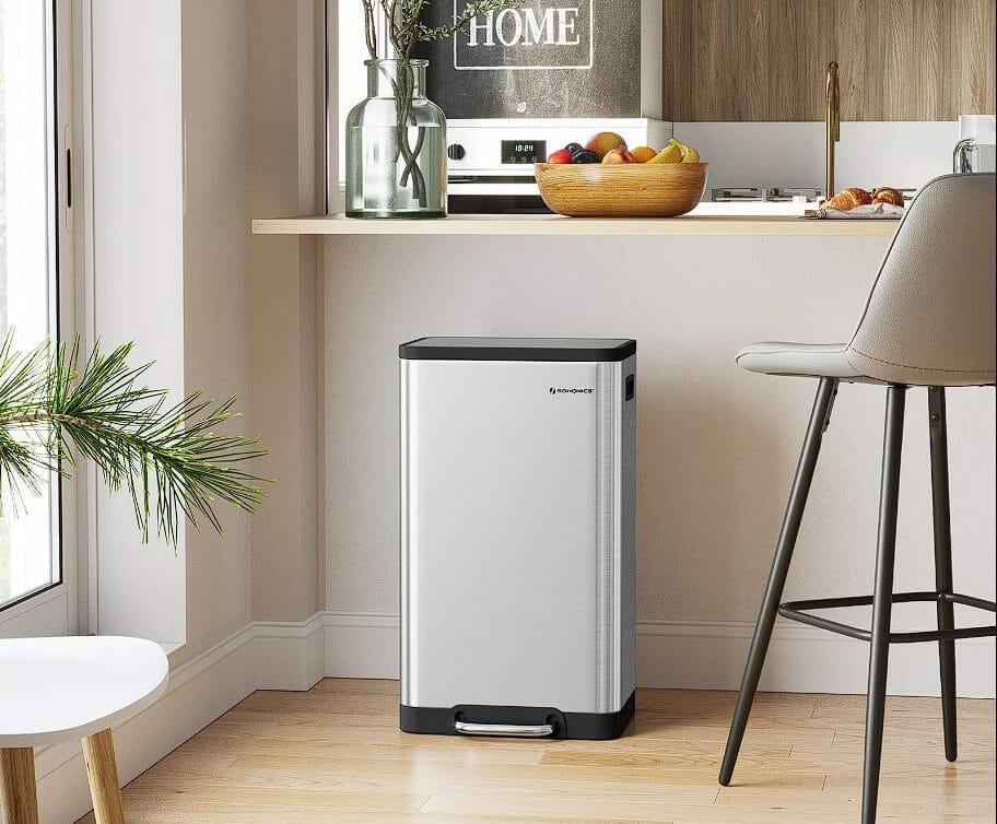 Enhancing Your Space with a White Stainless Steel Trash Can