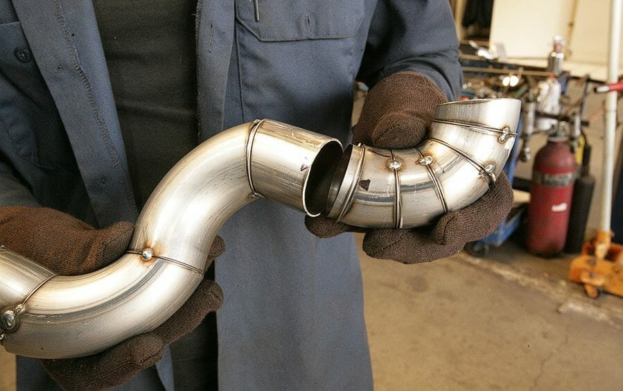 Preparing the Exhaust for Welding