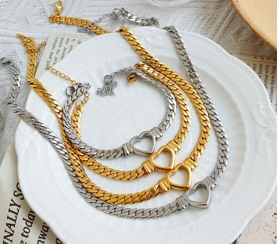 Style & Luxury Stainless Steel Gold Chain Necklace