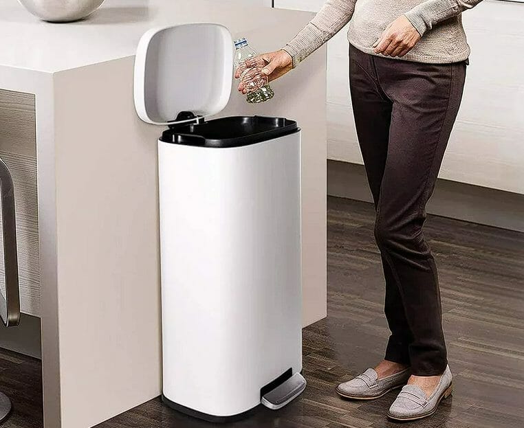 Upgrade Your Space with a White Stainless Steel Trash Can