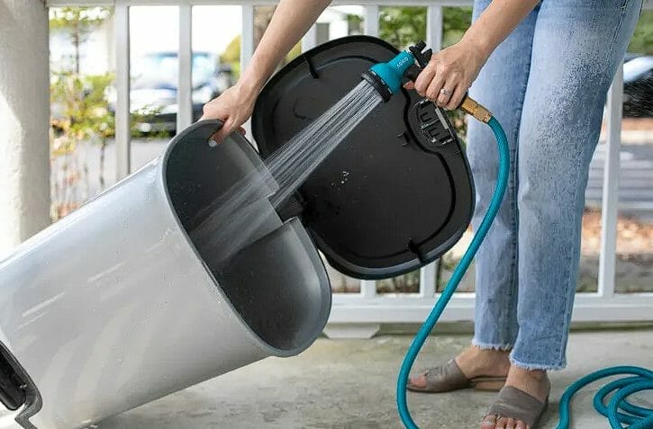 White Stainless Steel Trash Can Maintenance and Cleaning