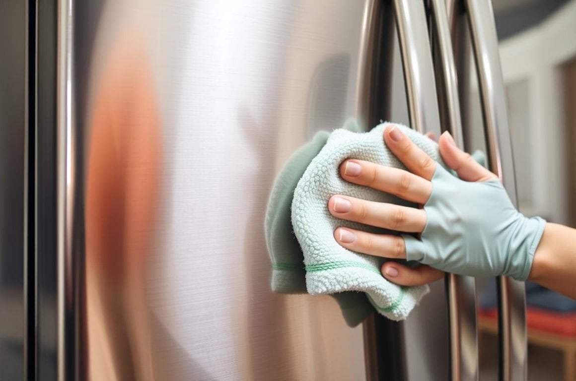 removing fingerprints from stainless steel appliances