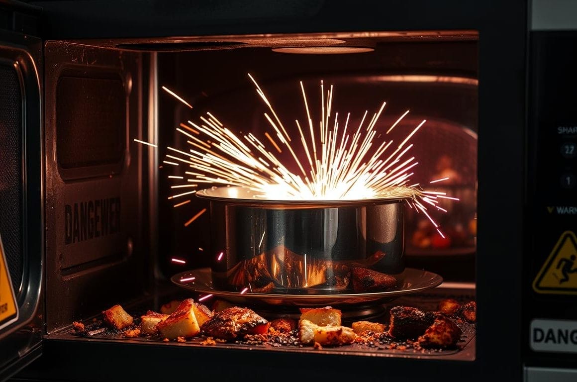 risks of stainless steel microwave