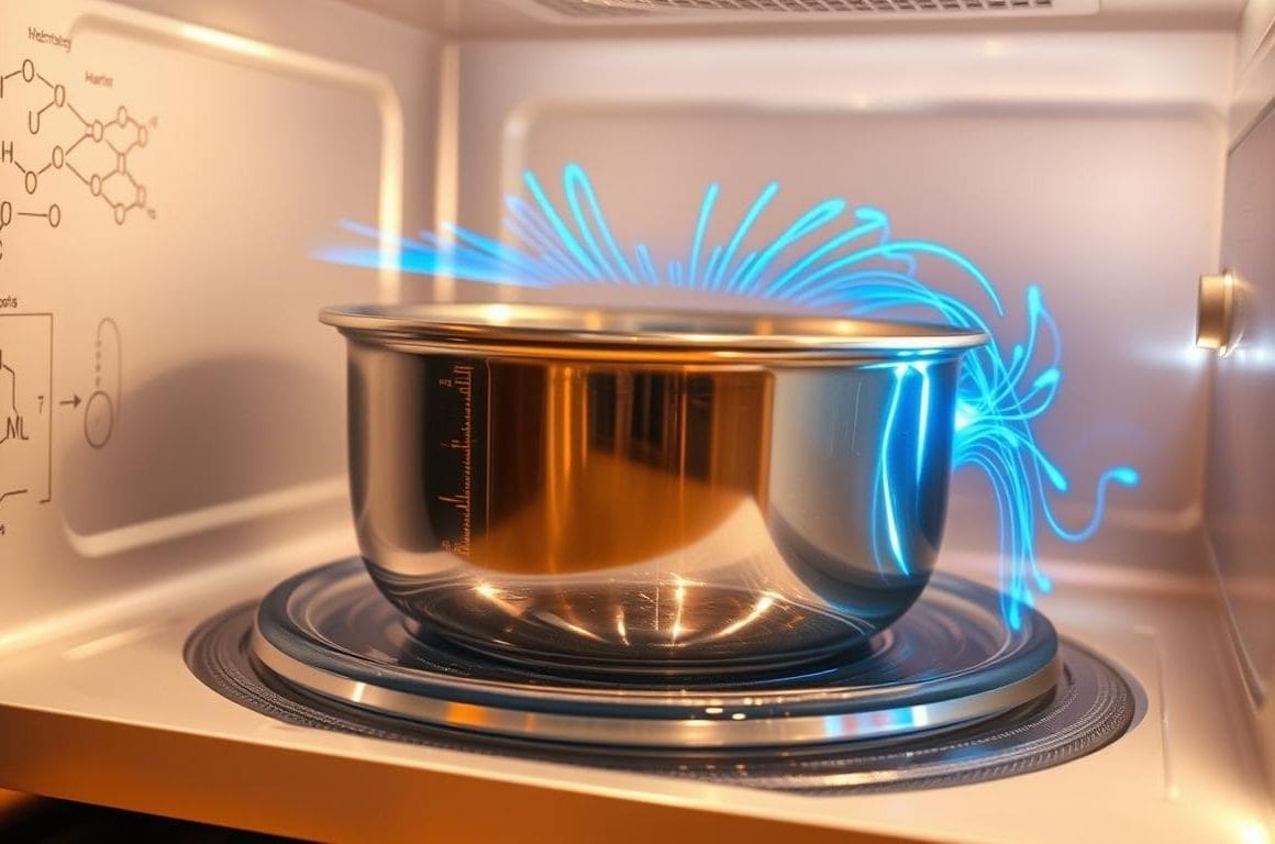 science of microwaving stainless steel