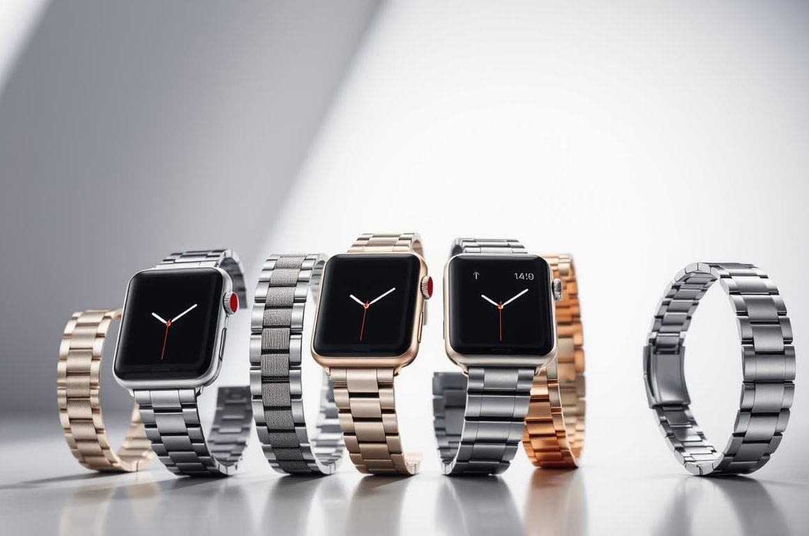 Versatile stainless steel bands for Apple Watch