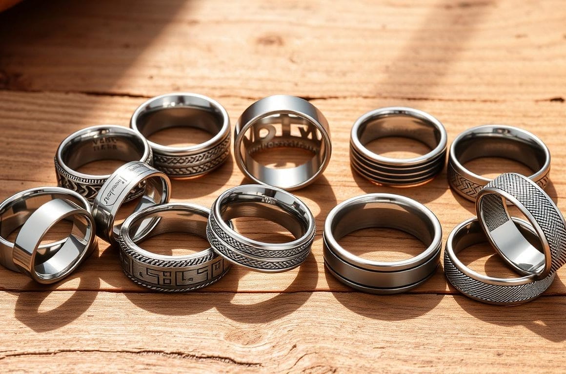 affordable stainless steel men's rings