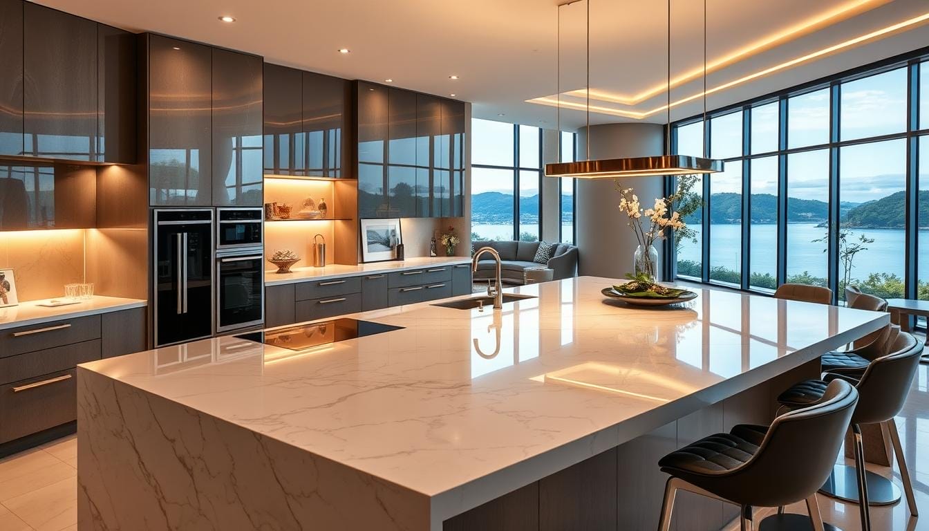 luxury kitchen island