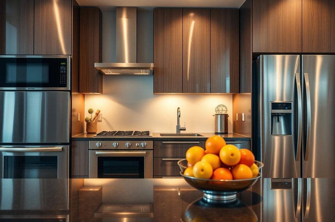 stainless steel appliances