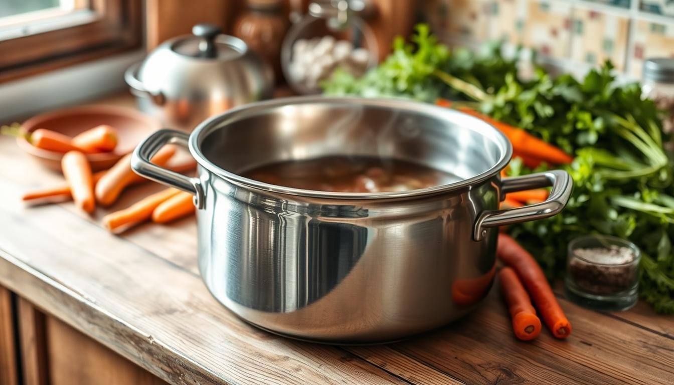 durable stainless steel soup pot