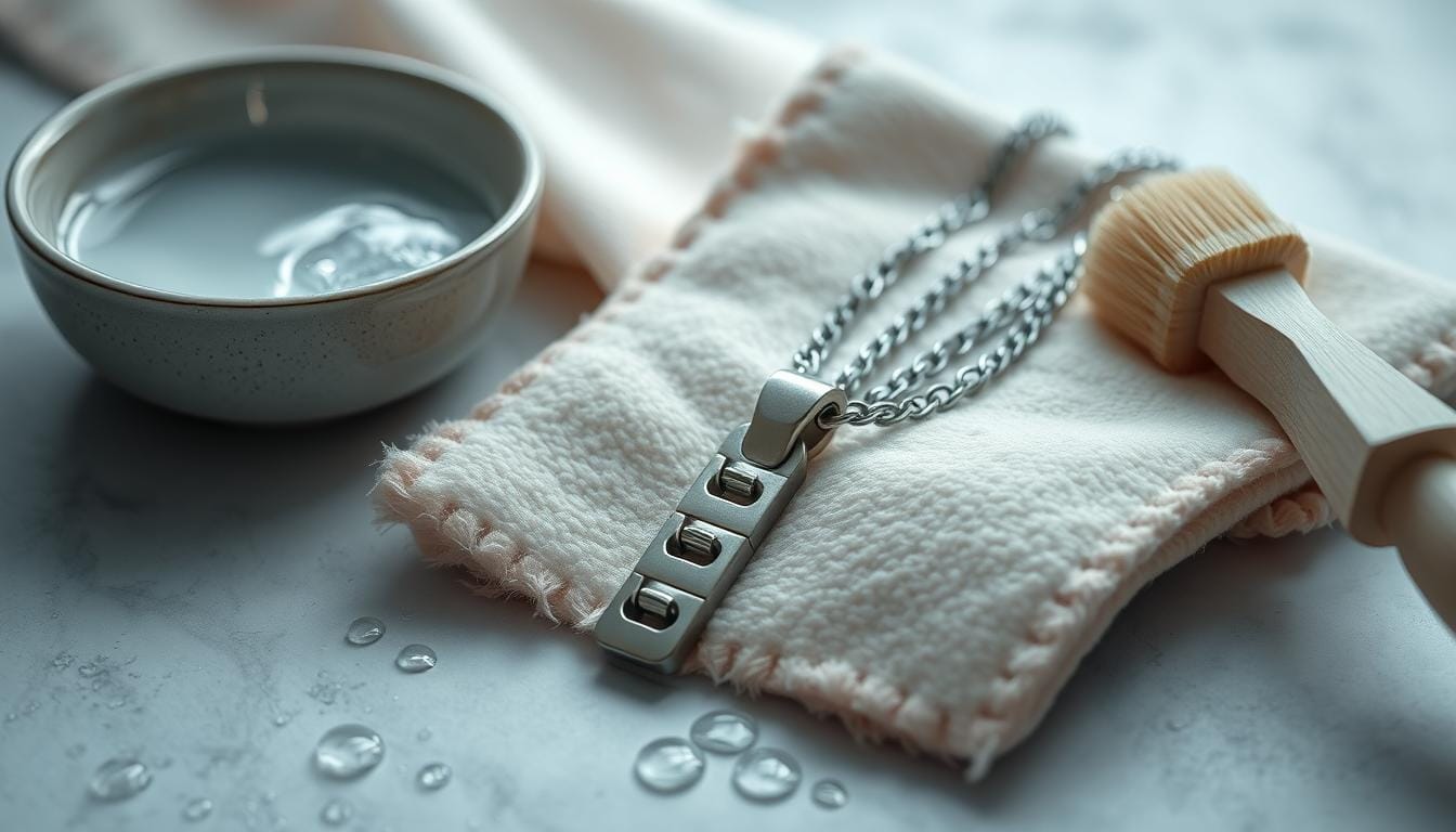 how to clean stainless steel necklace