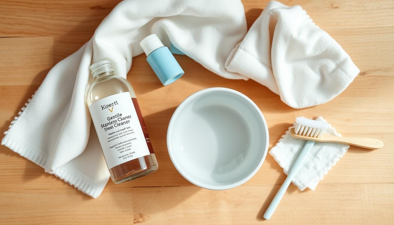 materials needed for cleaning stainless steel jewelry