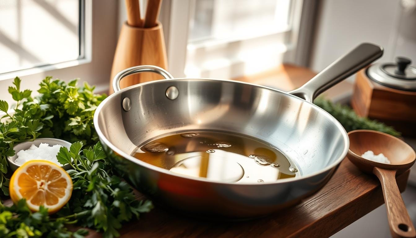 natural ways to make stainless steel non stick