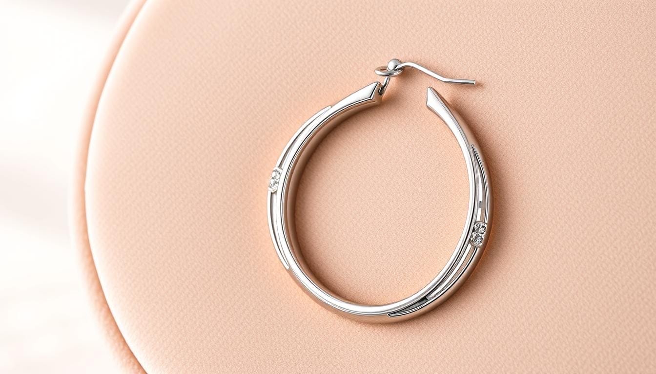 stainless steel hoop earrings