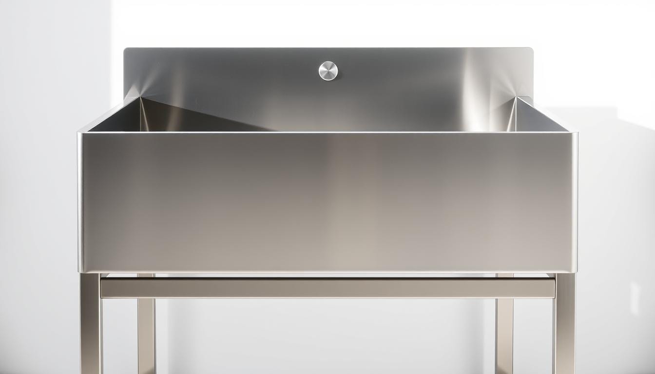 stainless steel freestanding laundry sink