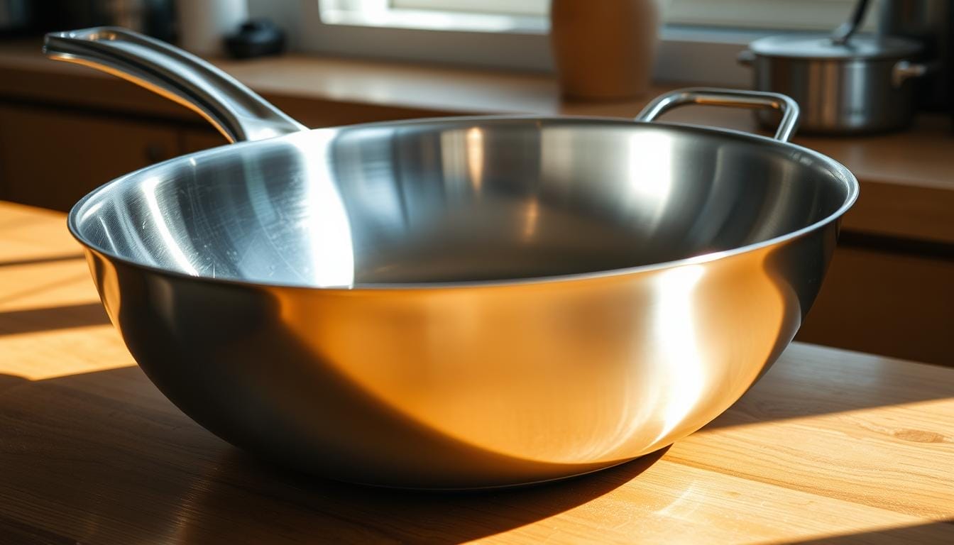 stainless steel fry pan