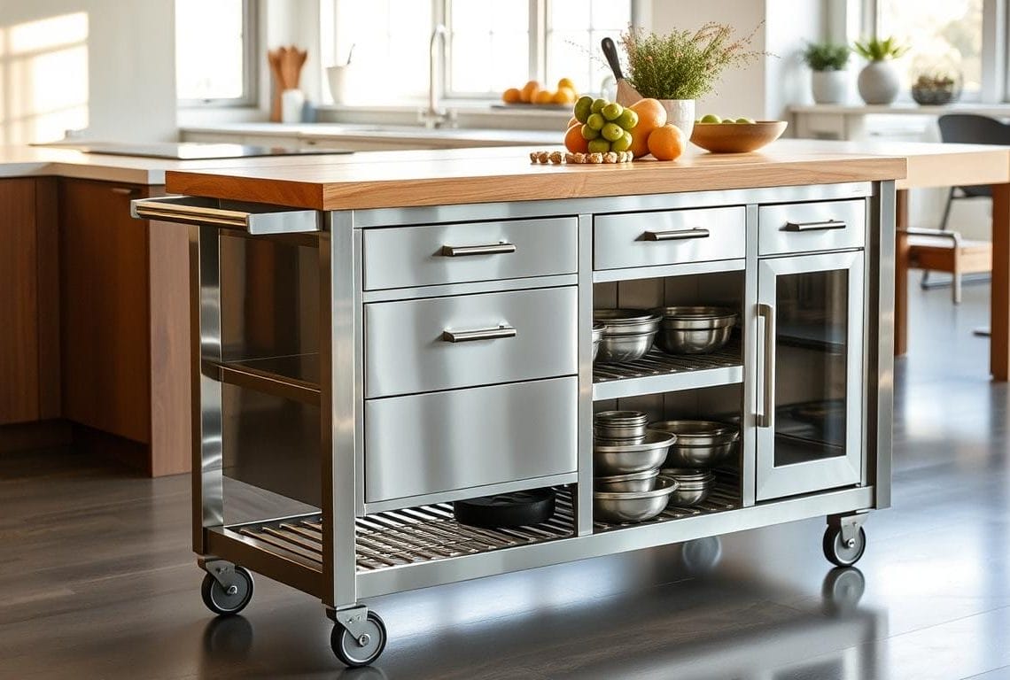stainless steel kitchen cart stainless steel kitchen cart