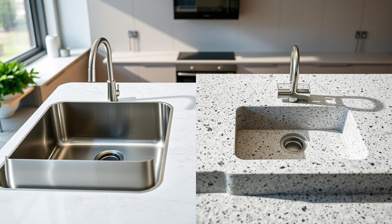 stainless steel sink vs granite sink