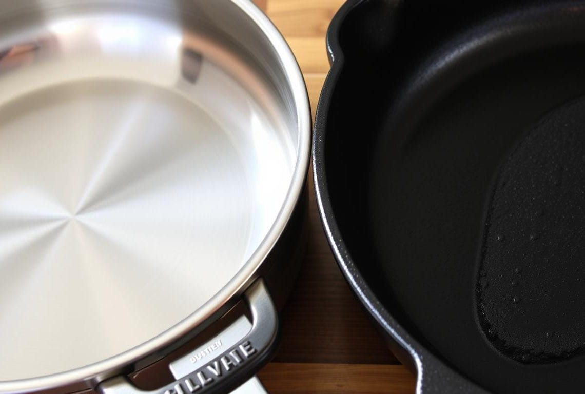 stainless steel vs cast iron cookware stainless steel vs cast iron cookware