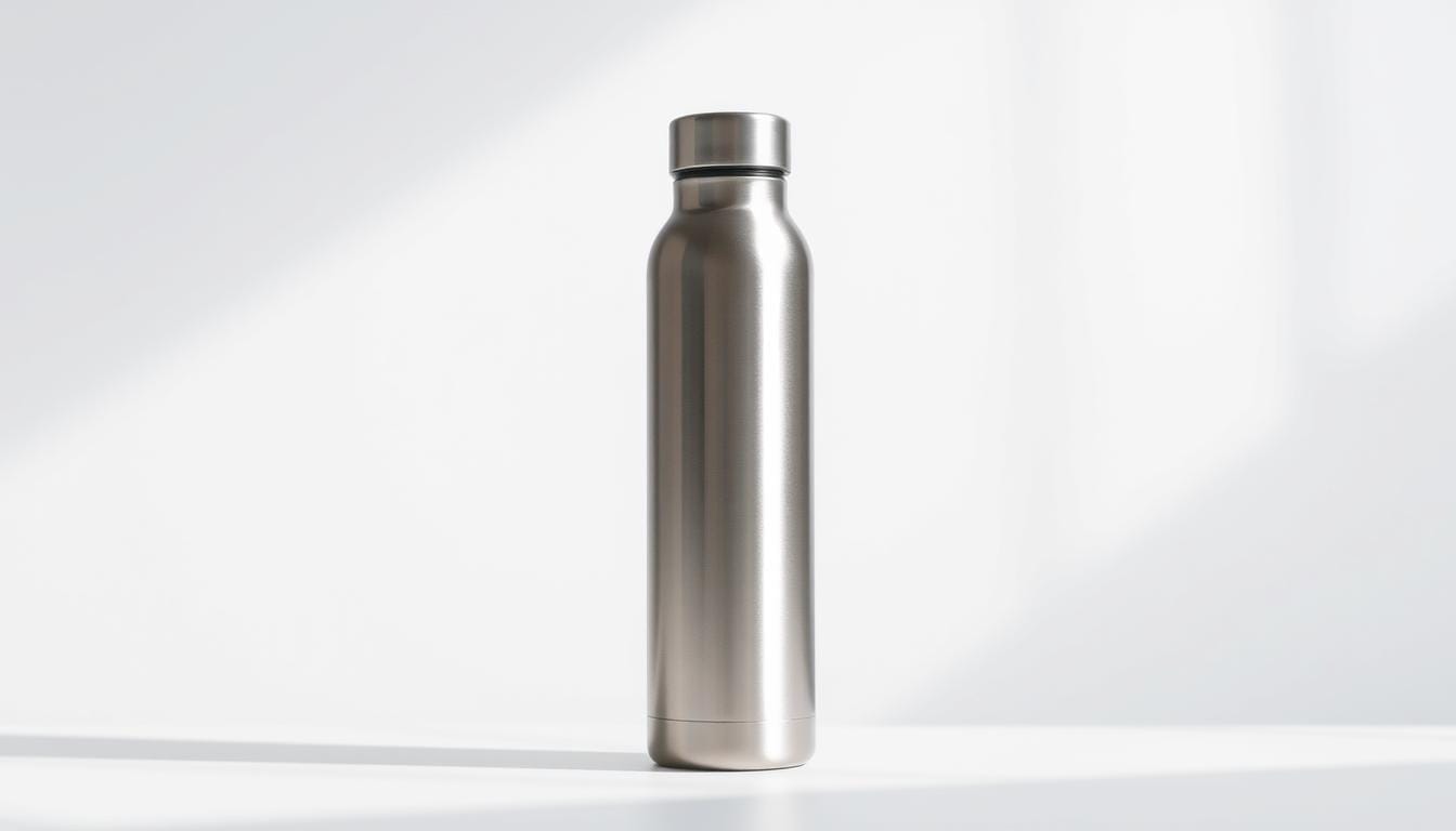 large stainless steel water bottle