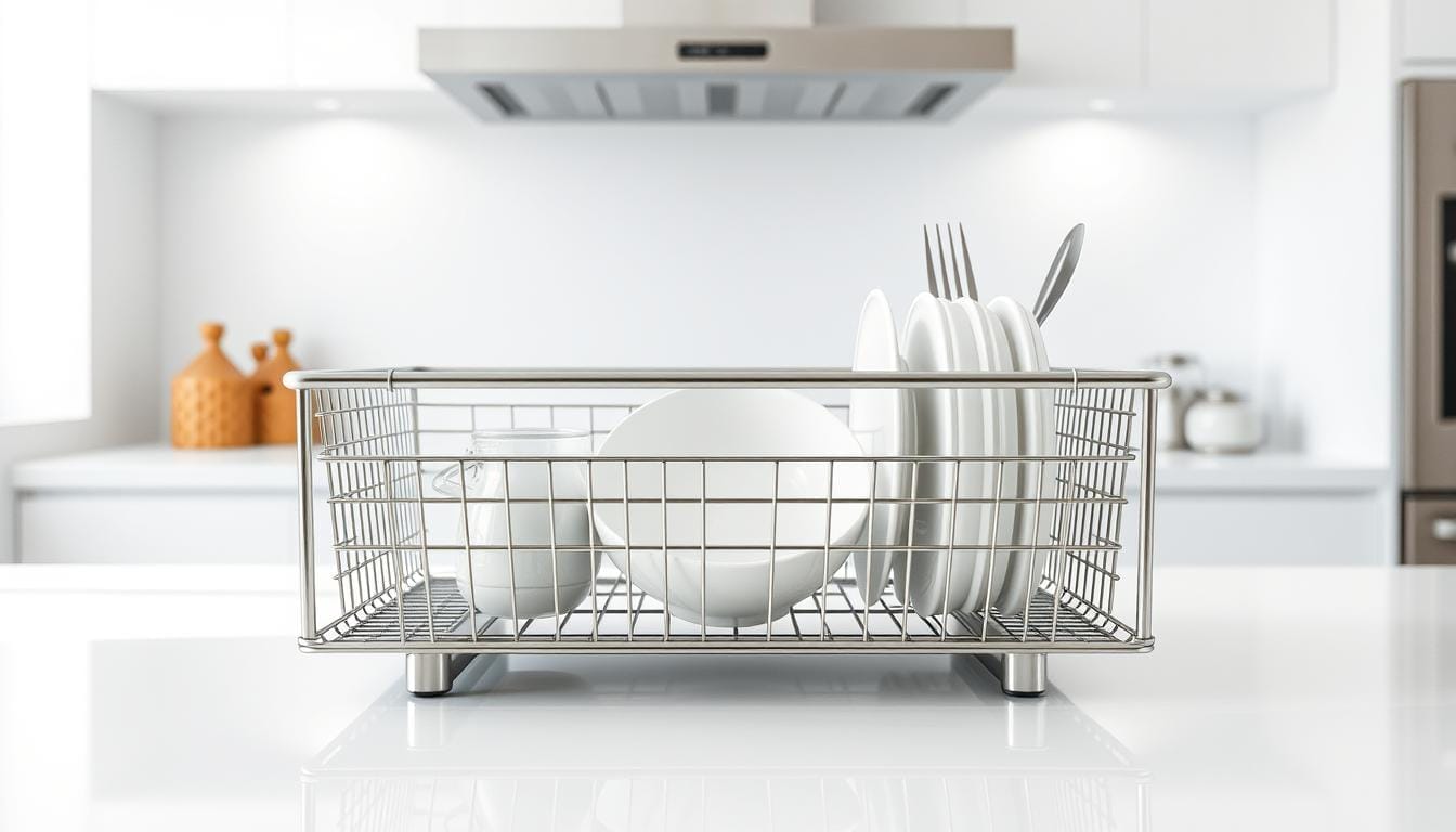 stainless steel dish drainer
