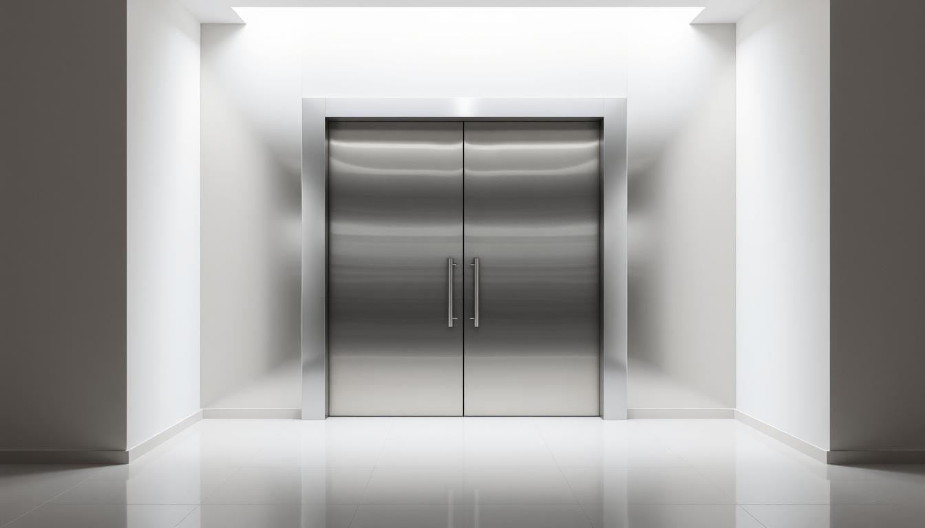 stainless steel door