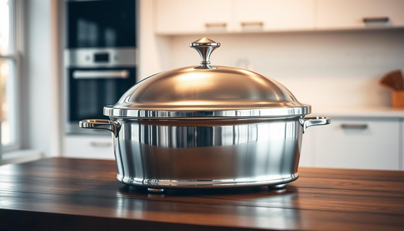 stainless steel roaster with lid
