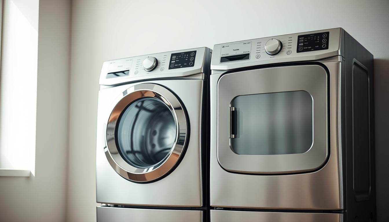 stainless steel washer and dryer