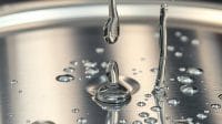 stainless steel and water