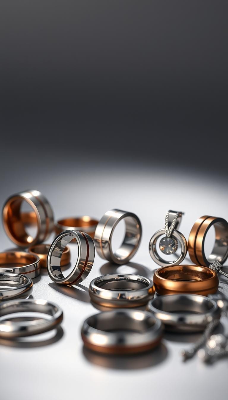 titanium jewelry color options